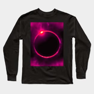 Pink Solar Eclipse Long Sleeve T-Shirt